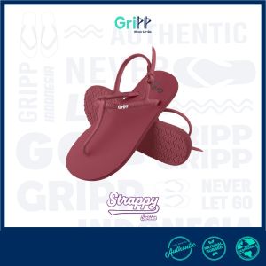 GriPP - Strappy Maroon Sandal Jepit Tali