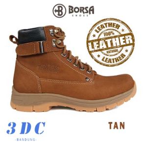 SEPATU BOOTS KULIT BORSA LOG OAK - PREMIUM LEATHER BOOTS ORISINIL PRODUCT BY BORSA