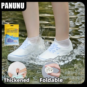 Waterproof Silicone Rain Shoe Cover Reusable Non-Slip Thickened Wear-resistant Foldable For Outdoor