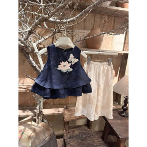 TPCO GIRL KIDS OOTD FORMAL LAYERED TOP w/ PANTS 1-7YO