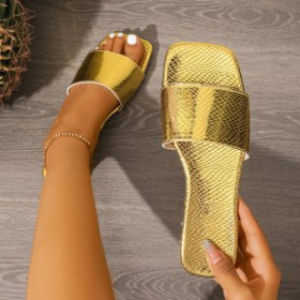 [Free Shipping] Pointed-Toe Retro Sandals For Women New Summer Outdoor Style Niche Toe-Post Design With Thin Straps Roman-Style Sandals