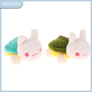 【SHANGZE4】 11cm dễ thương rùa thỏ sang trọng nhồi bông búp bê mềm đồ chơi sang trọng Keychain túi trang trí mặt dây chuyền Kid Quà Tặng