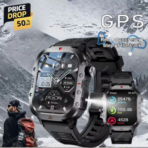 New Outdoor Sports Smart Watch 2.01 inch HD Screen LED Flashlight Bluetooth Talking GPS Tracker Smart Watch for Men Women Gift