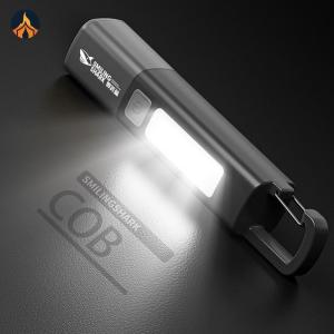 Super Bright Flashlight USB Charging Mini Portable LED Torch 300LM Zoomable Emergency Lantern 1200mAh for Outdoor Hiking Fishing [Jocestyle Store]