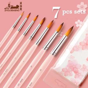 JOWOART 7 pcs watercolor brush beginner hand painted paint pen pointed head nylon gouache painting adult special art professional tools
