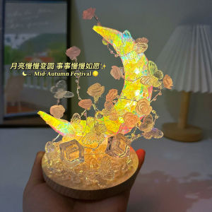 LED Butterfly Night Light DIY Birthday Gift for Boyfriend Girlfriend Mothers Day New Year Christmas Gift Bedroom Bedside Lamp Decorative Table Lamp