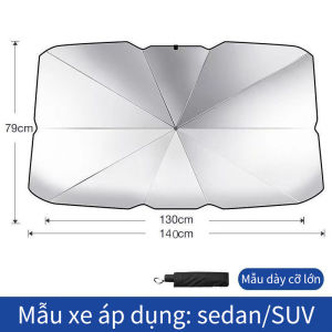 ZCAUTO  Ô Che Nắng Ô Tô Car Offcical Dù Che Nắng Kính Lái Phủ Bạc Titan Cách Nhiệt Chống Tia Cực Tím Chống Nắng Dành Cho Xe Hơi