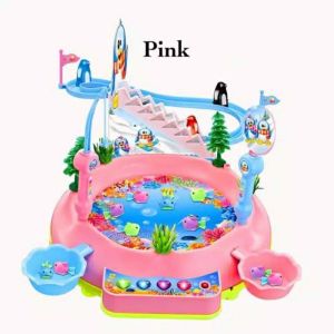 COD Mainan Anak Pancingan Lengkap Music Piano Dan seluncuran ikan Dolphin Model Terbaru