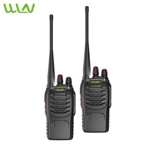 WLN KD-C888S 5W 16 Channel VHF/UHF 400-470MHz Two Way Walkie Talkie Radio with Torchlight & Detachable Antenna- SET OF 2