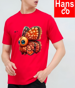 Kaos Pria 3 Dimensi Motif Animasi Butterfly Kupu Kupu Tshirt Oblong Katun 24s H0124 By Hans & co