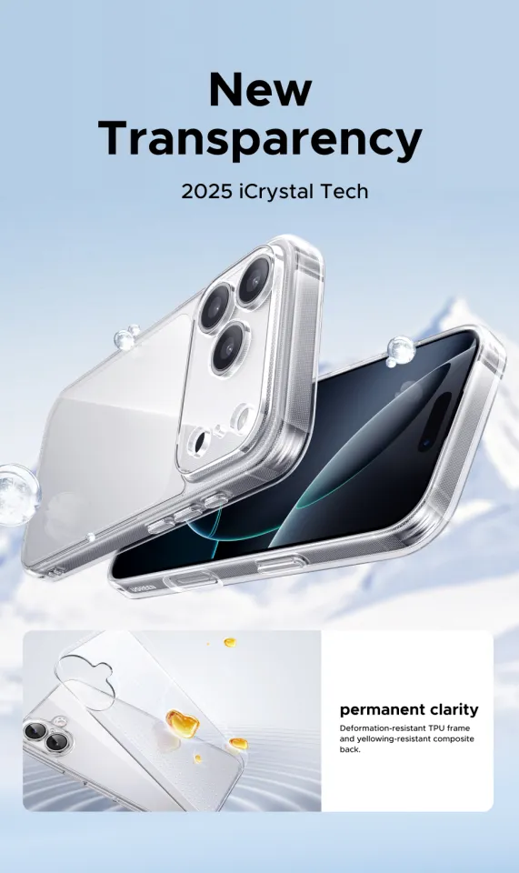 UGREEN iPhone Case Crystal Clear Original Protection Transparent