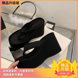 [Free Shipping] New Style WomenS Summer Outdoor Flip-Flops With A Wedge Heel And Thick Sole 2025 High-Heeled Beach Sandals