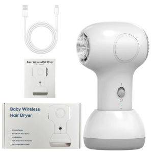 60W Small Wireless Hair Dryer Thermostatic Blowing Convenient No Radiation Low Noise Suitable For Infants And Children
