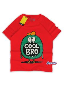 Kaos anak distro Umur 1-13 thn [SMLXL] Pusat Suplier Termurah Grosir  katun kombed Baju anak laki laki COOLBRO MERAH Bandung