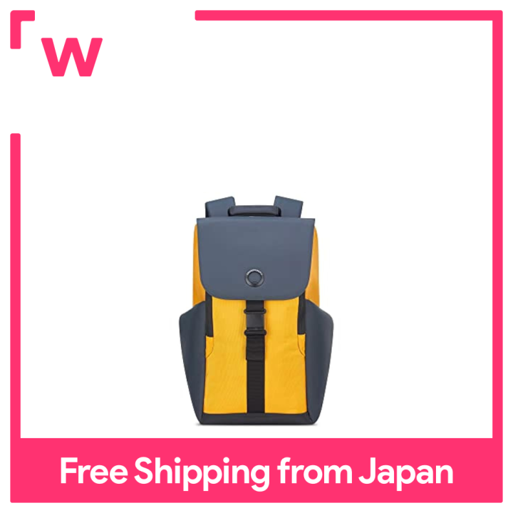Sac à Dos DELSEY PARIS Securflap – Jaune, Protection RFID, Pour Ordinateur, Neuf