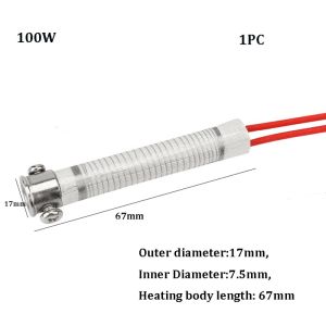 JIMEIXIAN01 1/10pcs 30W40W60W100W Electric Soldering Iron Core High Temperature Resistance 220V External Heating Element Replacement High Quality Spare Part Equipment