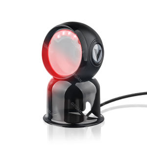 GZQIANJI 1D 2D Platform Desktop Barcode Scanner Automatic Sensing Scan Omnidirectional Hands Free QR Code Scan Reader for POS Compatibility Linux Android Windows