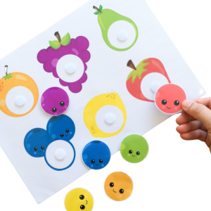 Montessori Toy Toddler Early Learning Busy Bag Colour Sorting Activity Book Colour Recognition: Fruits