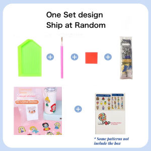 [Fast Delivery] DIY Tulip Flower Diamond Beads Painting Cartoon Sticker Canvas Toys Painting Frame Educational Birthday Gifts