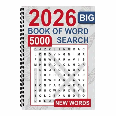MEMORY SPORTS Mixed Words Big Book of Word Search Large Print Brain Games Word Search Puzzle Book Stress Relief Spelling Book Adults