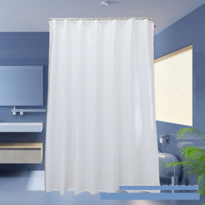 Rèm phòng tắm nhựa PEVA chống thấm nước 1.8m x 1.8m cao kèm 12 móc RẺ VÔ ĐỊCH