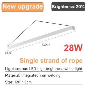 OOKAS Led Linear Light VLS Led Linear Light Chandelier Ceiling Light Dining Strip Lamp Pendant Light Office Hanging Pendant Light Chandelier Indoor Panel Light