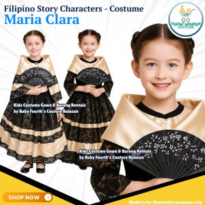 Filipino Story Characters Maria Clara Dress Costume for Kids for Cosplay Story Book National Parade Reading Month / Araw ng pagbasa