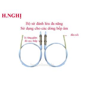 [HCM]Combo 2 dây sứ đánh lửa bếp gas âm đa năng( trắng ) phụ kiện bếp âm