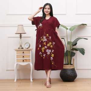 DRESS KIMONO LUKIS BUNGA SAKURA BEST SELLER | HOMEWEAR by MURADHA.ID