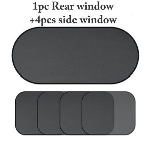 【COD】5pcs Sun Shade Car Curtains Sunshade Blocker Black UV Mesh Sun Shades For Front Side and Rear Window