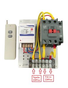 Điều khiển từ xa máy bơm nước máy rửa xe 1 pha 220V 3 pha 380V 1000m