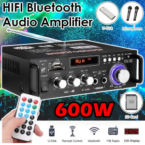 HIFI Audio Amplifier Bluetooth 600W Dengan Remote Control - FM Radio - Equalizer - EQ - Power Audio - Power Amplifier - Power Ampli - Audio Ampli - Amplifier Audio - Ampli Audio - Mini Amplifier - Mini Ampli - Home Amplifier - Home Ampli - Audio Amp