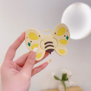 Zeallion Silicone dễ thương 3D Bướm Bee Chủ Cho Điện Thoại bàn làm việc đa năng Khung nhãn dính Kính Thiên Văn Sling Treo tay cầm nắm Đứng