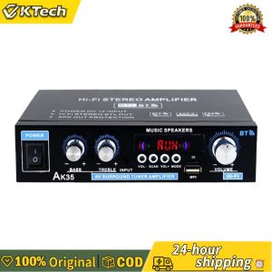 Wireless Two-Channel Bluetooth Amplifier for Home Audio System with Multiple Input Options