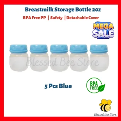Kangalove 2oz Breastmilk Bottle Storage Blessed Bee 2oz Breast Milk Storage Bottle 5pcs / 10pcs BPA FREE FDA APPROVED