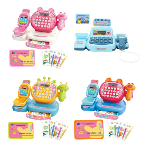 Kids Role Play Cashier Machine Toy With Digital Calculator Early Learning Tool For Counting Skills Plastic Design