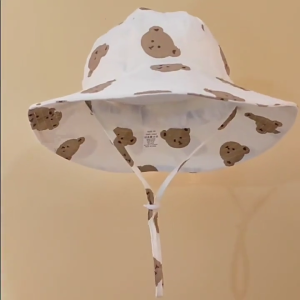 Infant Fisherman Caps Soft & Breathable Cotton Bucket Hat for Baby 6-12 Months Sun Protections Basin Caps Headgear