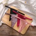 FINETOO 3Pcs Cotton Thongs Women Panties M-XL Girl Underpants Low-rise T-back Underwear Female Lingerie Panty. 