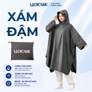 Áo Mưa Cánh Dơi LADICARE Chống Thấm Nước Tốt Vải Dày Cao Cấp Form Đẹp Nam Nữ [LOẠI TỐT]