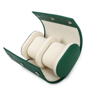 CONTACTS FAMILY Watch Storage Roll Box Case 3 Slot Watch Display Boxes Saffiano Leather Single Watch Collection Box Organizer