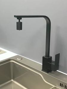 Kitchen Tap Sink Tap Kitchen Tap Faucet Cold And Hot Lead-Free Stainless Steel Hot and Cold Rotating Square Home Balcony Kitchen Tap Faucet Cold And Hot