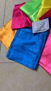 Combo 8 cờ chuối cờ lễ hội vải satang đủ màu hàng dầy đẹp