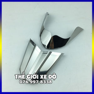 Mỏ dè Vario inox cho Vario 160 150 125 cc đời 2018 - 2019 - 2020 - 2021 - 2022 - 2023 ốp inox chỉ mũi dè trước sau