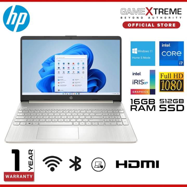 HP laptop 15.6FHD Intel Core i7-1165G7 16GB RAM/ 512GB SSD [Natural  Silver] [15-dy2073dx]