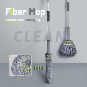 ​T-ORAS Spin Mop Multi-Function Hand-Free SpinningFloor Magic Tornado Quick Dry Easy Cleaning Handle Tile