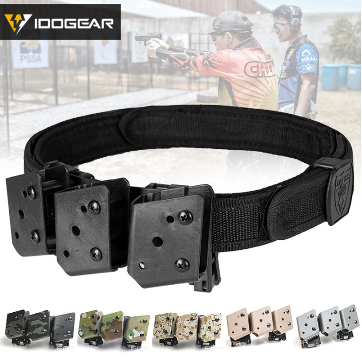 thumbnail image 2 of IDOGEAR Tactical Shooting Belt 1.5" With 4 Multi-Angle Pistol Mag Pouches - For IPSC/USPSA, Hunting 2 of 6