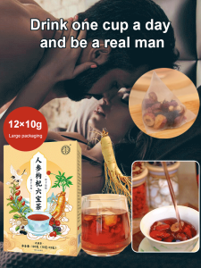🥳Big Discount 🥳Essential Ginseng Wolfberry Six Treasures Tea Ginseng Goji Berry Six Treasures Tea Natural Herbal Blend For Energy Immunity Boost  Health Traditional Chinese Herbal Supplement Ginseng Goji Berry Tea Six Treasures Tea Chinese Herbal Tea