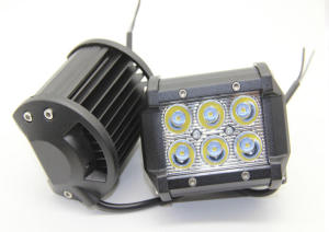 🔥 Aluminum Alloy Motorcycle 6 Led Bar Headlight Motor Light 12V Car Universal 18W 4 Inch Honda Sym Yamaha Kymco Rusi Kawasaki Suzuki Square Bright Waterproof Driving Work Light For Offroad Boat Tractor Truck