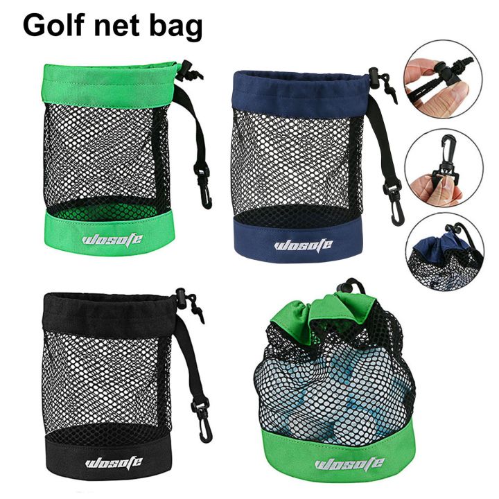 Golf Equipment Storage Pouch Golf Ball Net Bag Portable Golf Ball