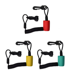 High Strength Plastic Safety Key Lanyard Easy Install Safety Key Lanyard Waterproof Key Lanyard Clip for Boats RXT